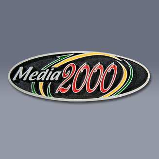 Media 2000 Oval Nameplate