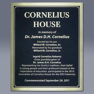 Cornelius House-Architectural Signage