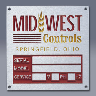 Midwest Controls Nameplate