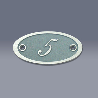 5 Oval Architectural Signage